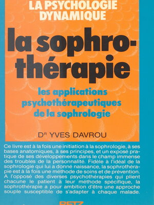 cover image of La sophrothérapie